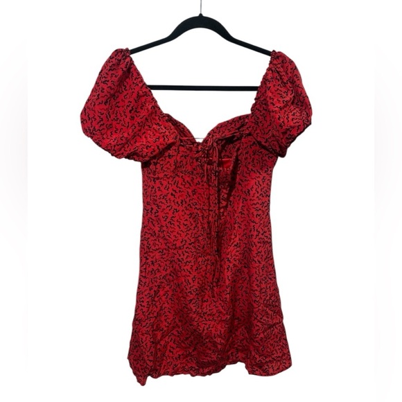 Realization Par Venus mini dress in red squiggle - size small - Picture 8 of 14